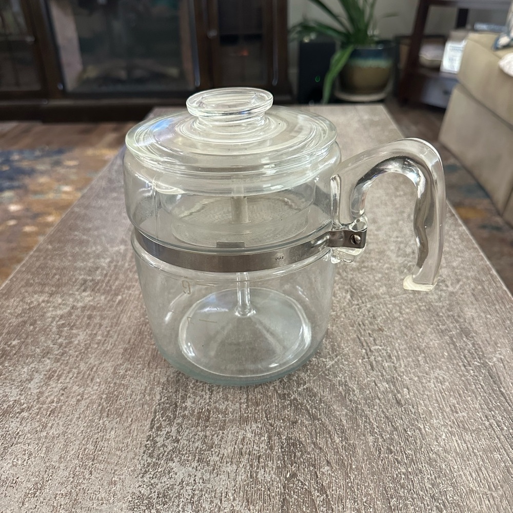 Vintage Pyrex 9 cup Coffee Perculator